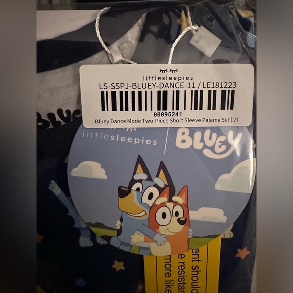 Little Sleepies Bluey two piece short sleeve pajama set 2T - Picture 2 of 3